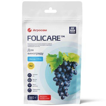 Добриво для винограду Весна-Літо, 180 г, Yara Folicare 25237 фото