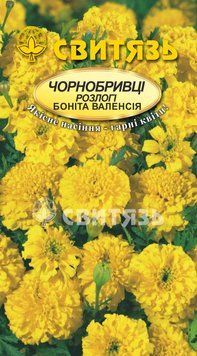 Насіння "Чорнобривці розлогі Боніта Валенсія", 0,5г Свитязь kvitka_sv_18 фото