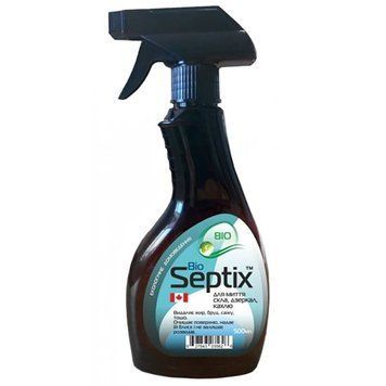 Біопрепарат спрей Septix для миття скла, дзеркал, кахлю, 500 мл, Санекс 25896 фото