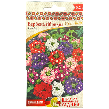Вербена гібридна суміш 0.2 г Щедра Садиба odnorich - 2 фото
