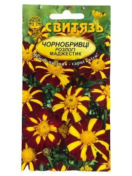 Насіння "Чорнобривці розлогі Маджестик", 0,2г, Свитязь kvitka_sv_24 фото