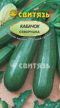 Насіння кабачок-цукiнi "Скворушка", 20г Свитязь kabachok-13 фото