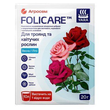 Добриво для троянд та квітучих рослин Весна-Літо, Yara Folicare 27262 фото
