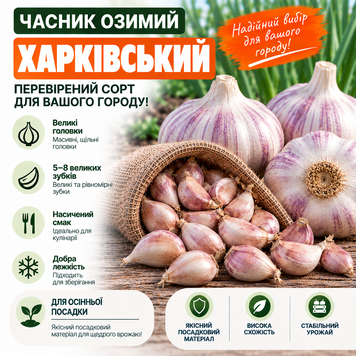 Часник озимий Харківський (фр. 5+) 24295 фото