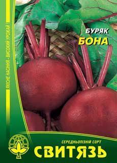 Насіння буряк стол. "Бона", 20г Свитязь 5182 фото
